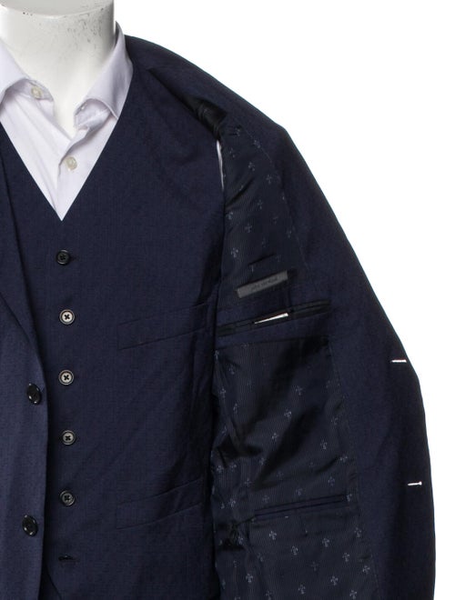 John Varvatos Virgin Wool Three-Piece Suit Vest