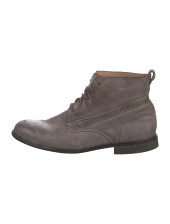 John Varvatos Suede Combat Boots