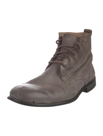 John Varvatos Suede Combat Boots