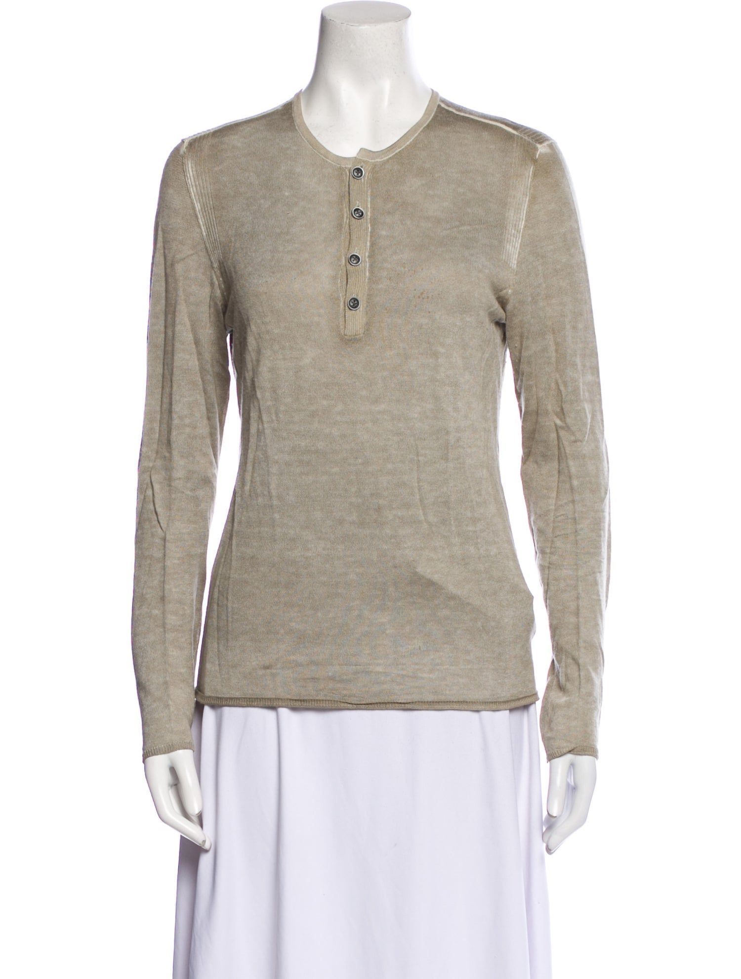 John Varvatos Silk Crew Neck Sweater