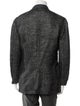 John Varvatos Linen Plaid Print Blazer