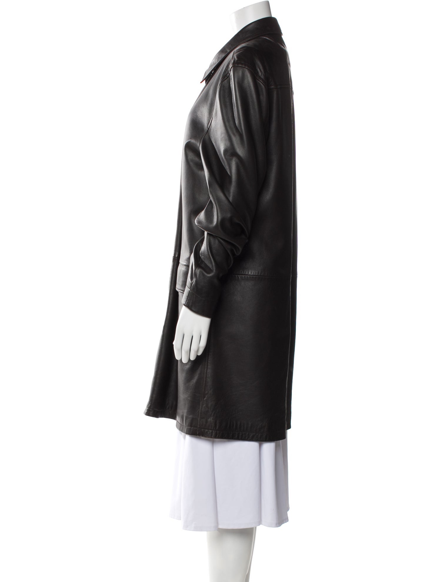 John Varvatos Leather Bomber Jacket