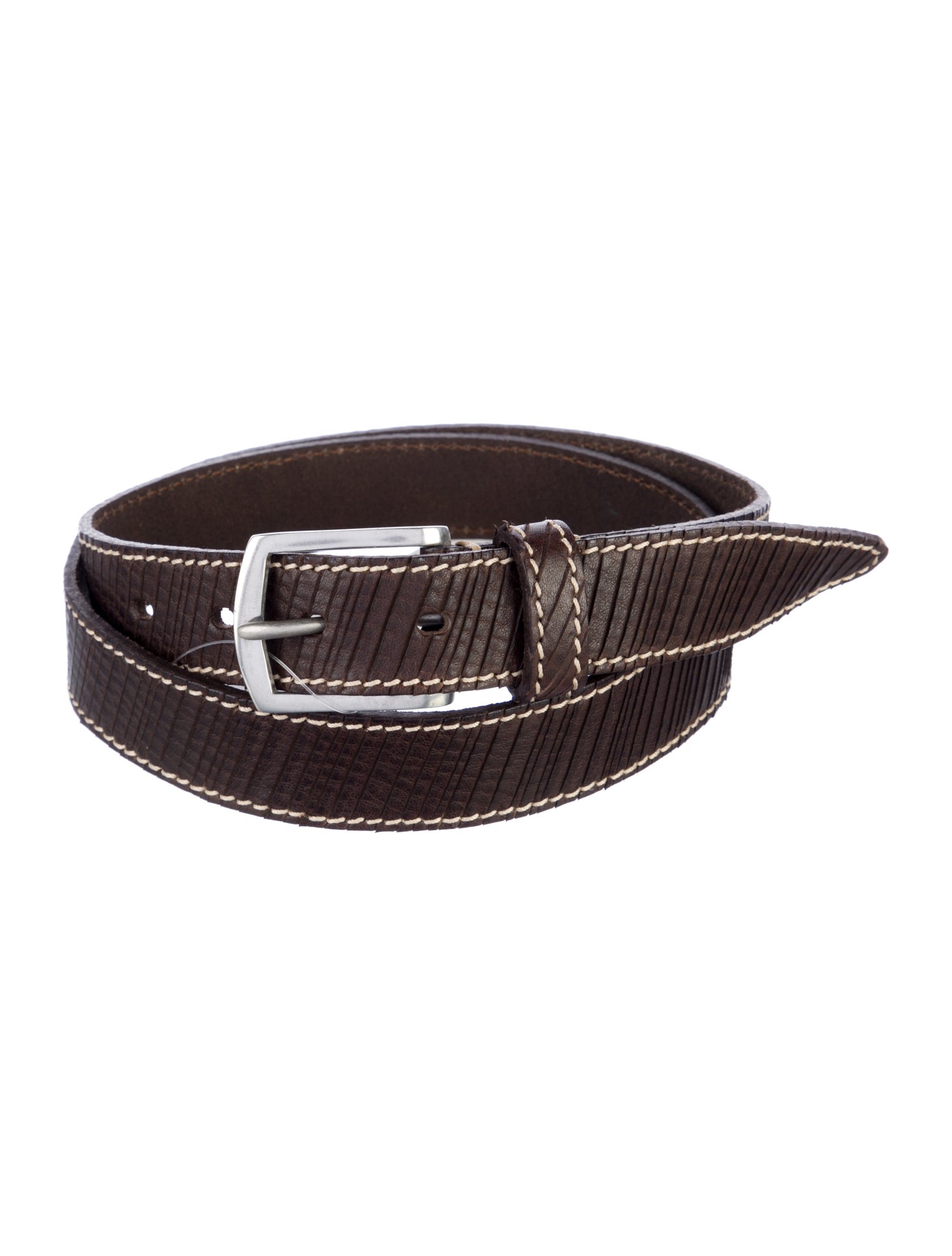 John Varvatos Vintage Leather Waist Belt