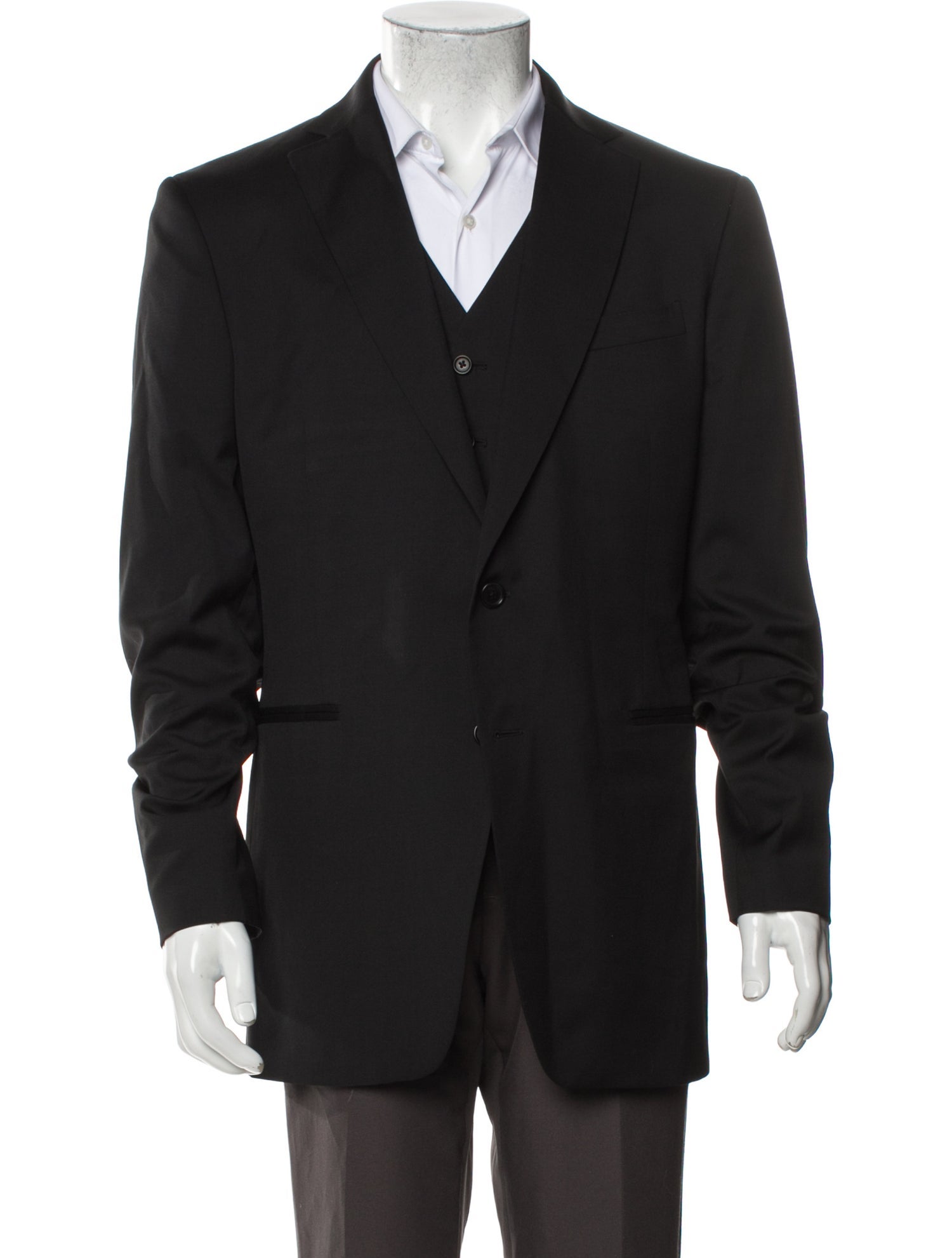 John Varvatos Virgin Wool Suit Vest