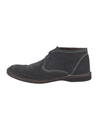 John Varvatos Suede Lace-Up Boots