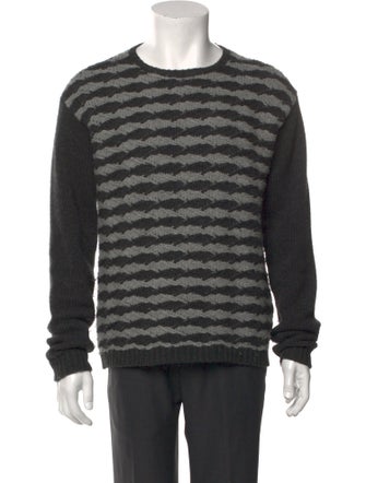 John Varvatos Wool Striped Pullover