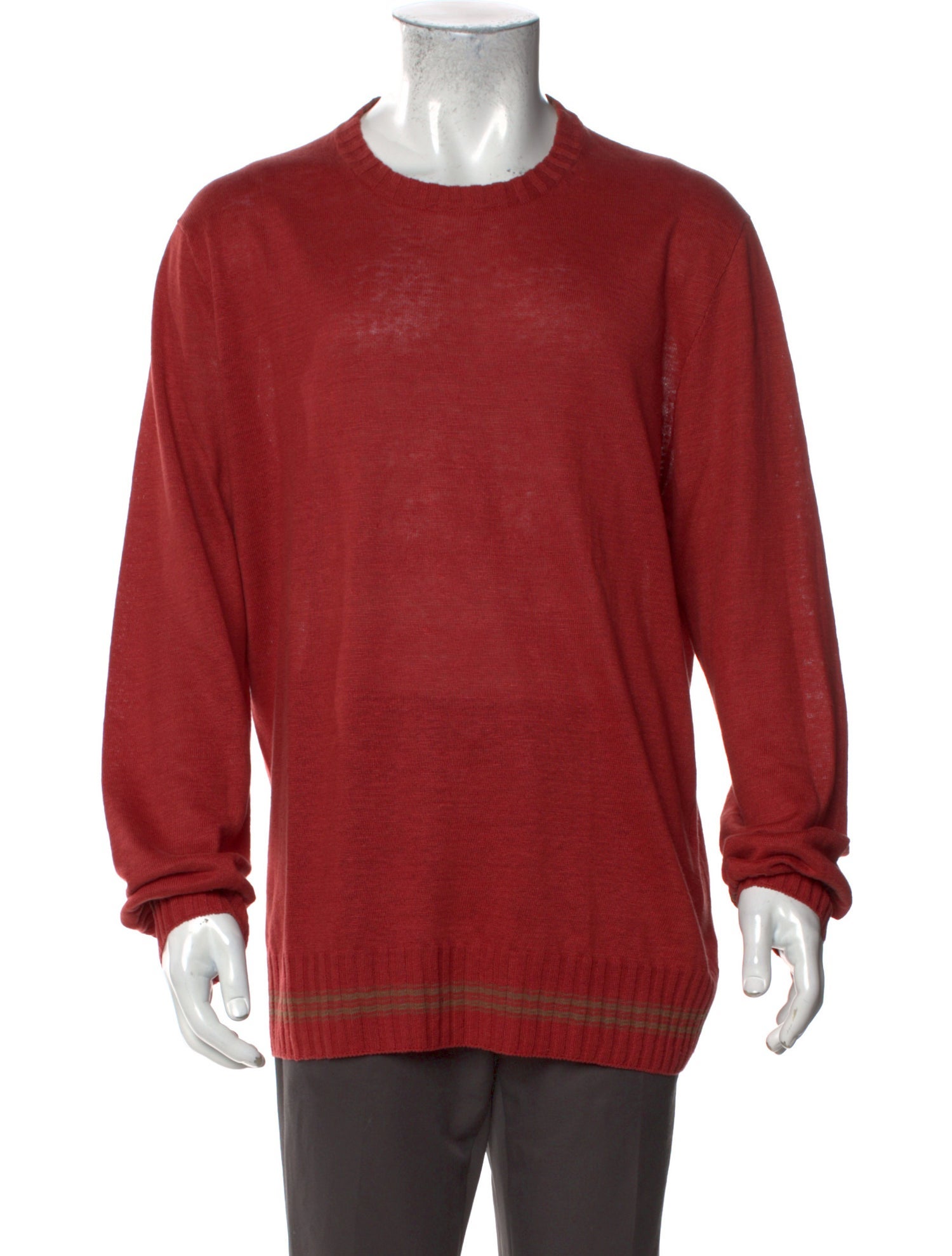John Varvatos Linen Crew Neck Pullover