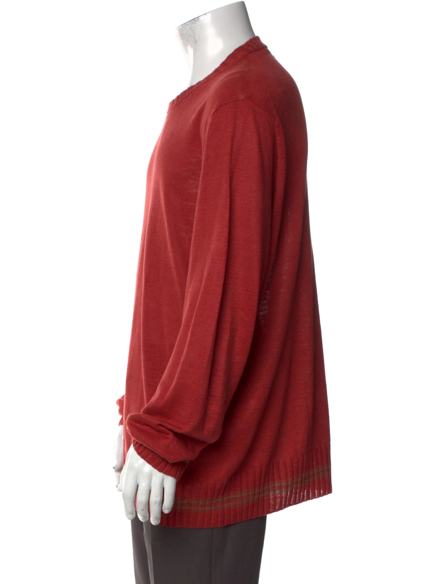 John Varvatos Linen Crew Neck Pullover