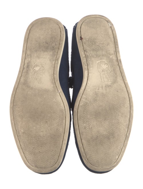 John Varvatos Suede Colorblock Pattern Espadrilles