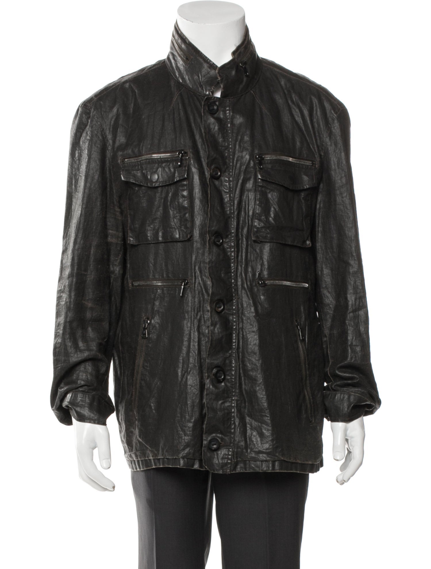 John Varvatos Linen Utility Jacket