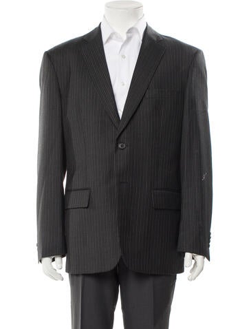 John Varvatos Outerwear Wool Striped Vest M