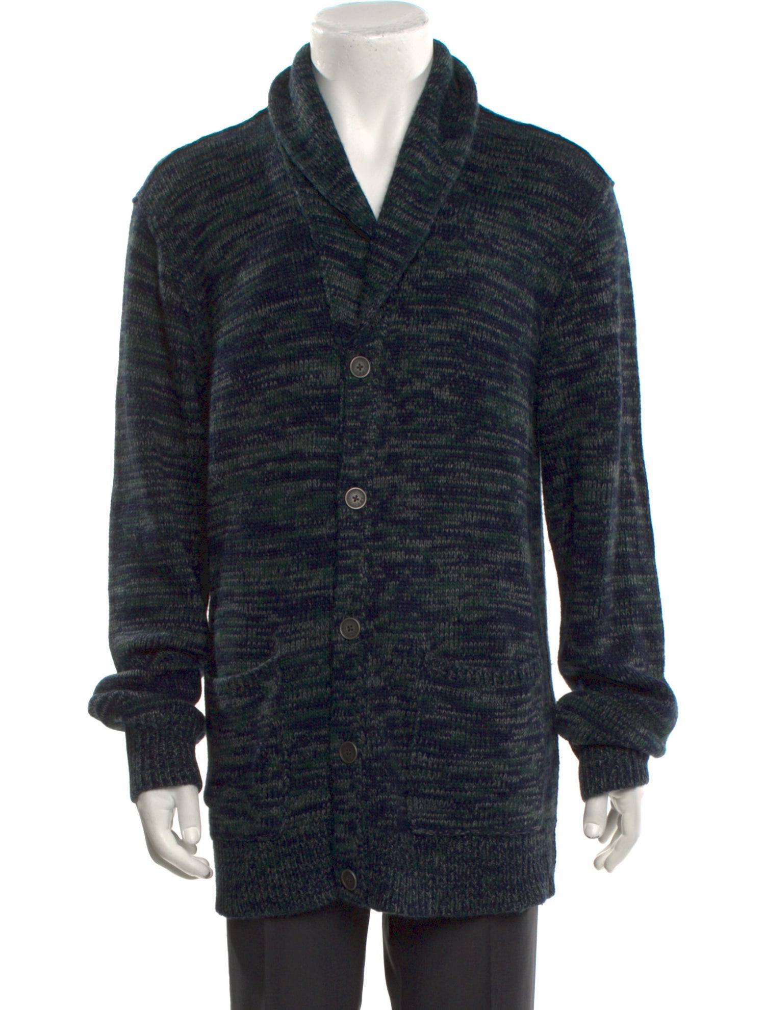 John Varvatos V-Neck Long Sleeve Cardigan