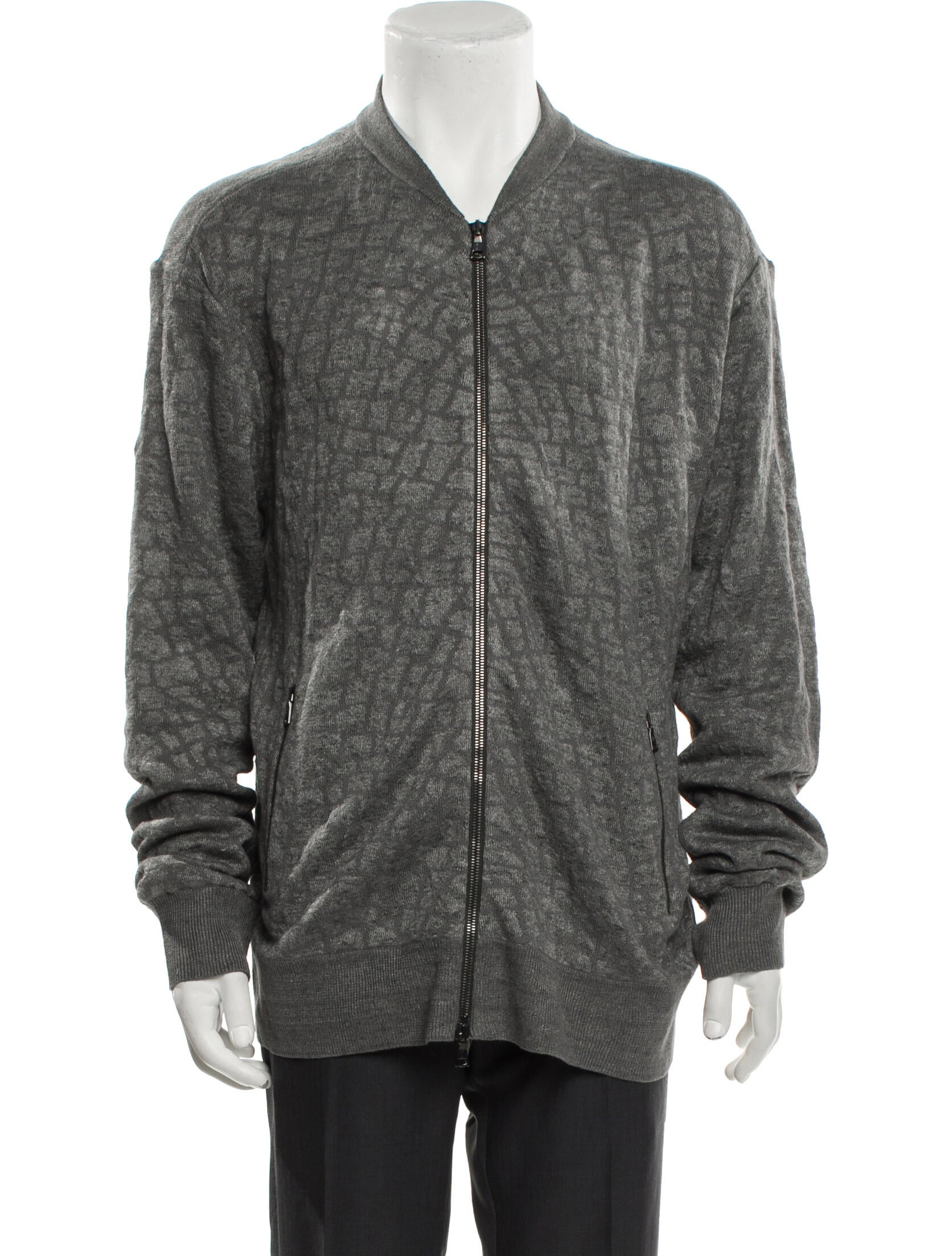 John Varvatos Linen Bomber Jacket w/ Tags