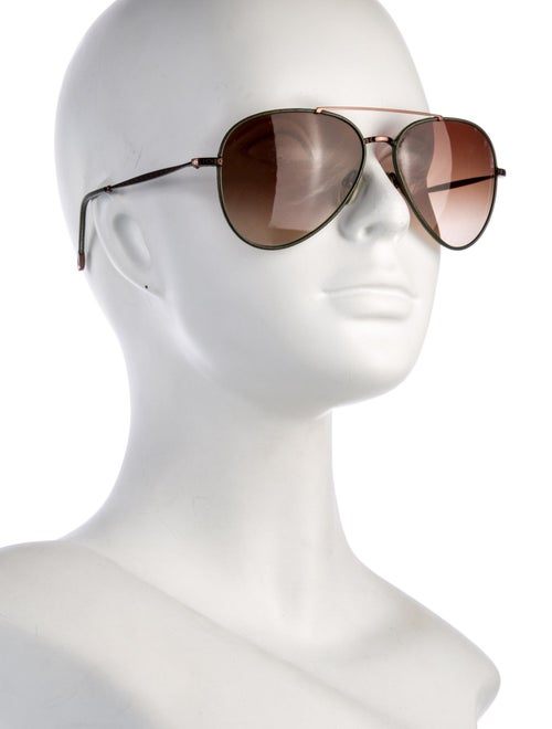 John Varvatos Aviator Gradient Sunglasses