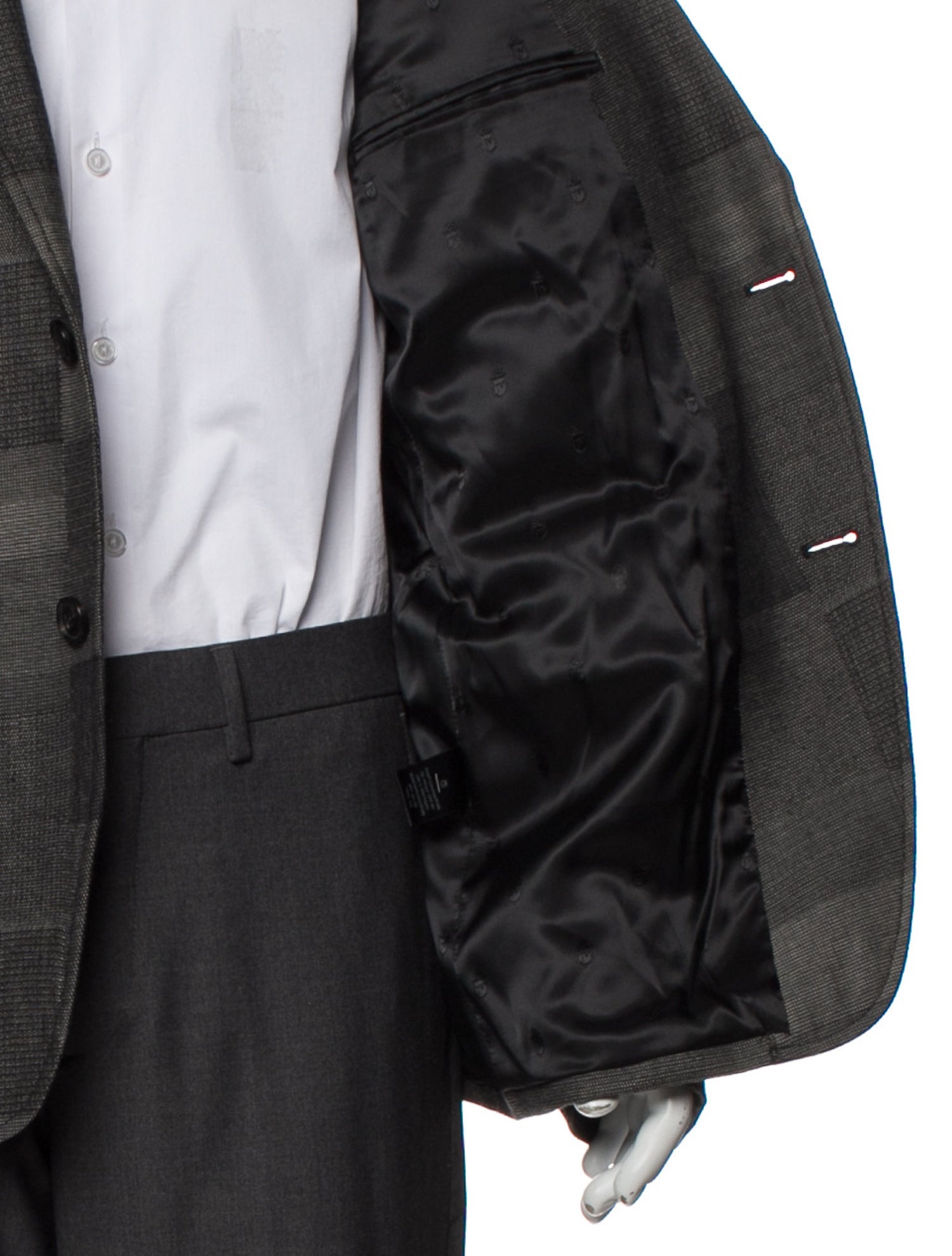 John Varvatos Plaid Print Blazer