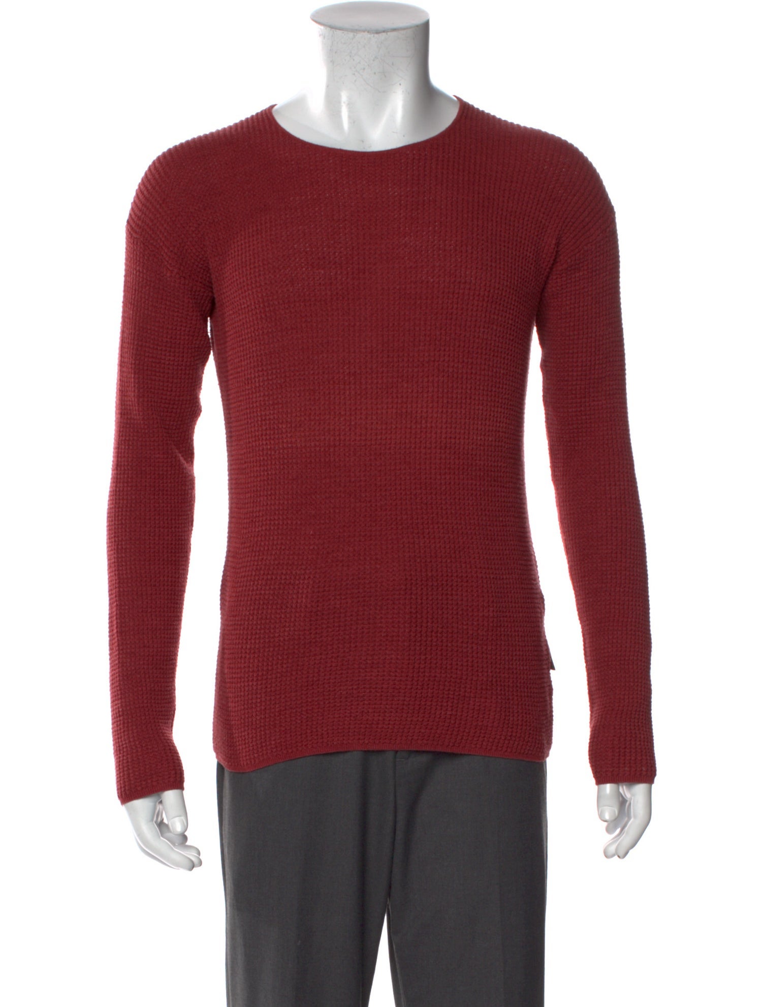 John Varvatos Crew Neck Long Sleeve Pullover