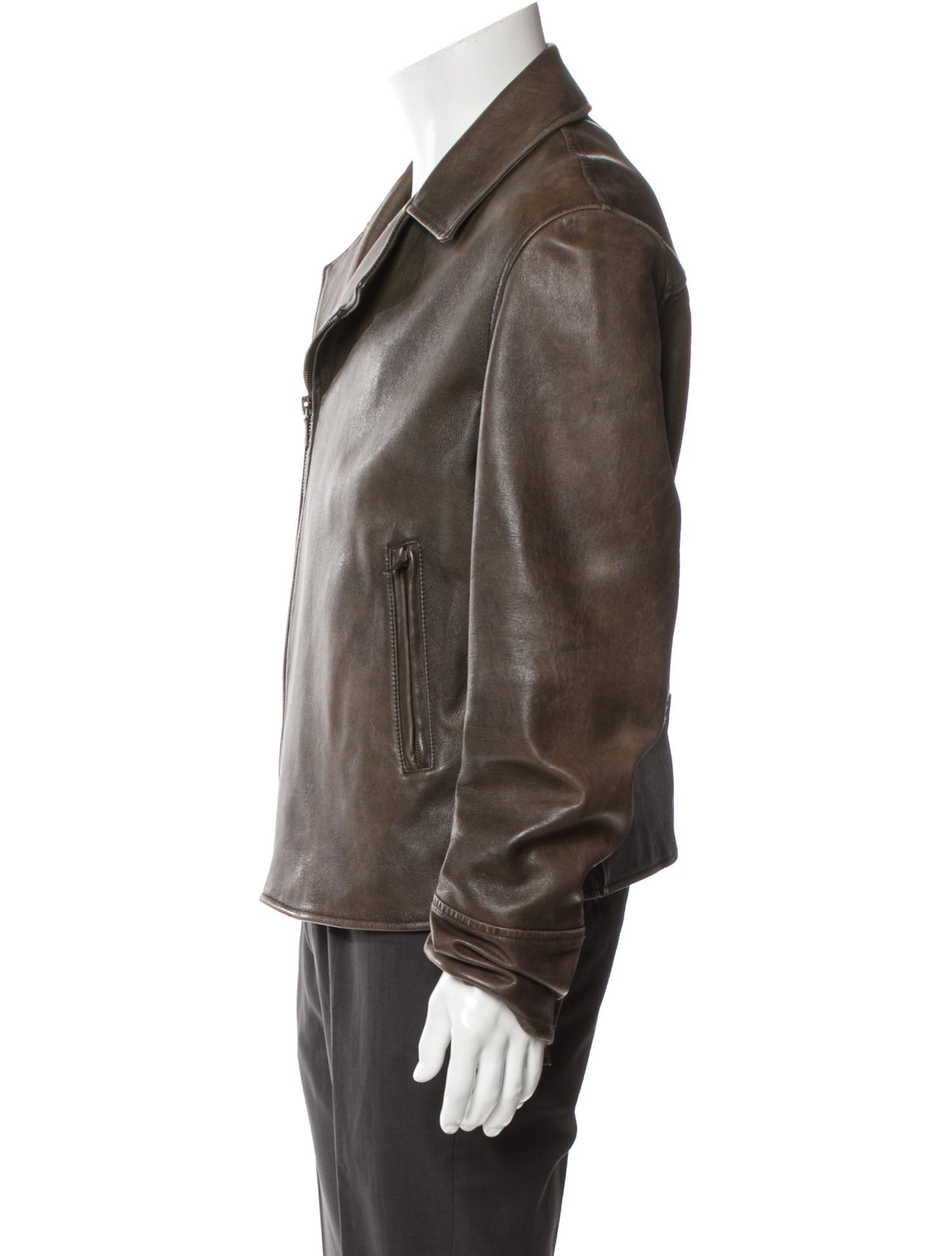 John Varvatos Lambskin Moto Jacket