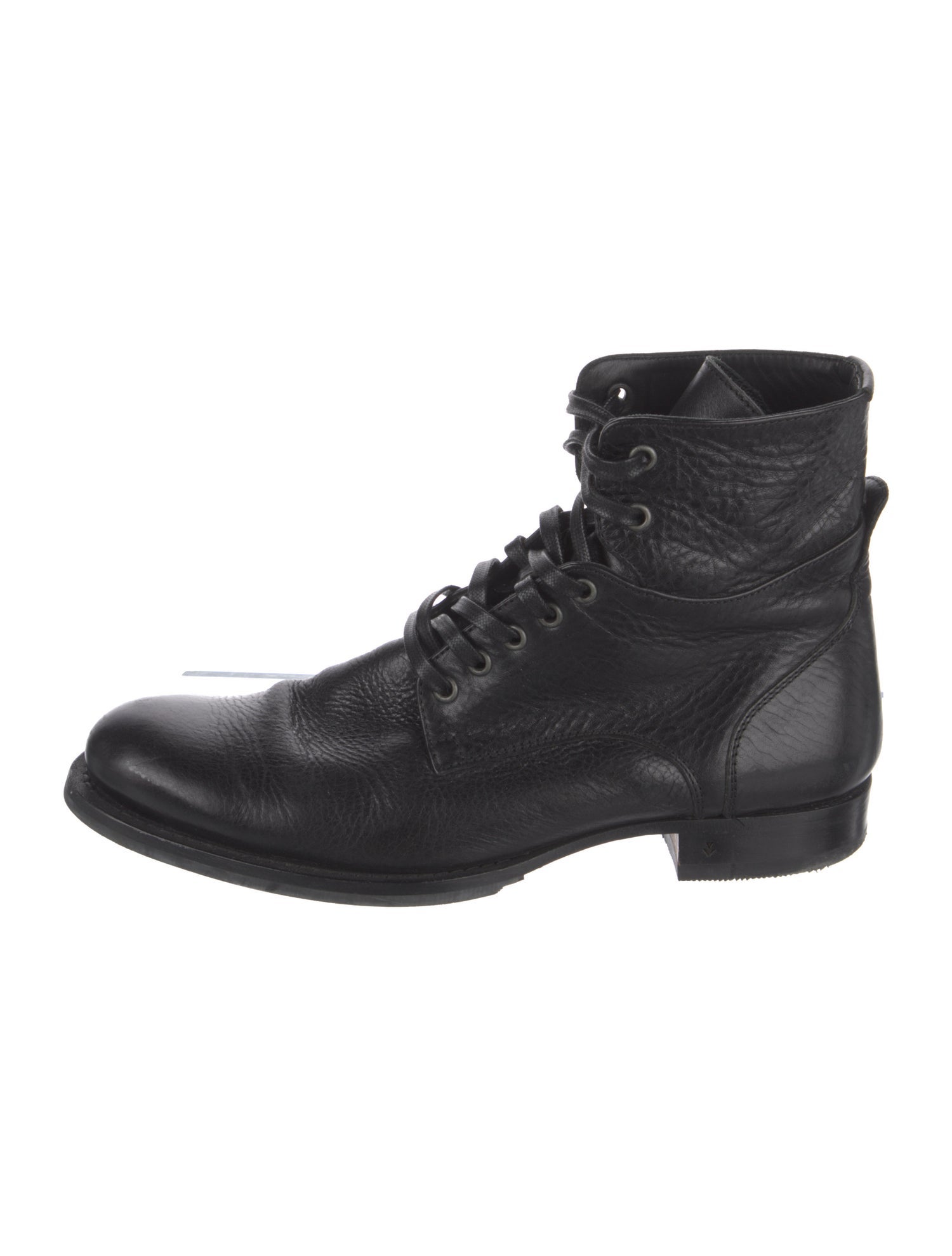 John Varvatos Leather Lace-Up Boots