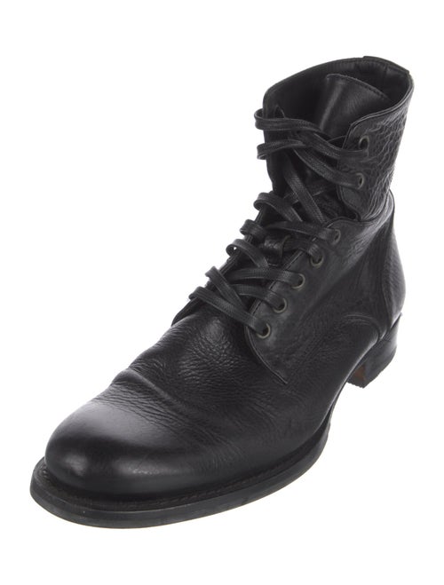 John Varvatos Leather Lace-Up Boots