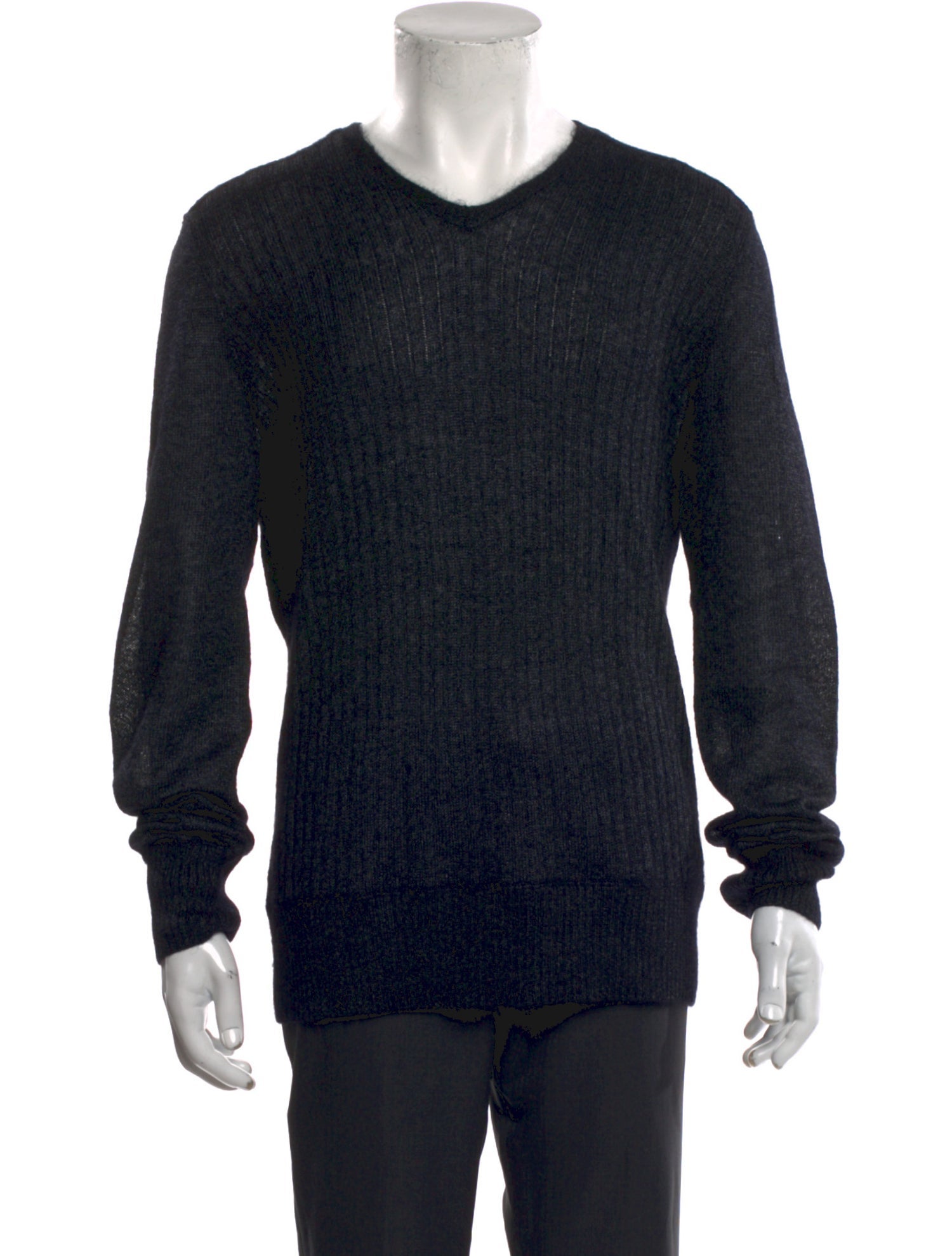 John Varvatos Mohair V-Neck Pullover