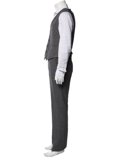 John Varvatos Linen Two-Piece Suit Vest