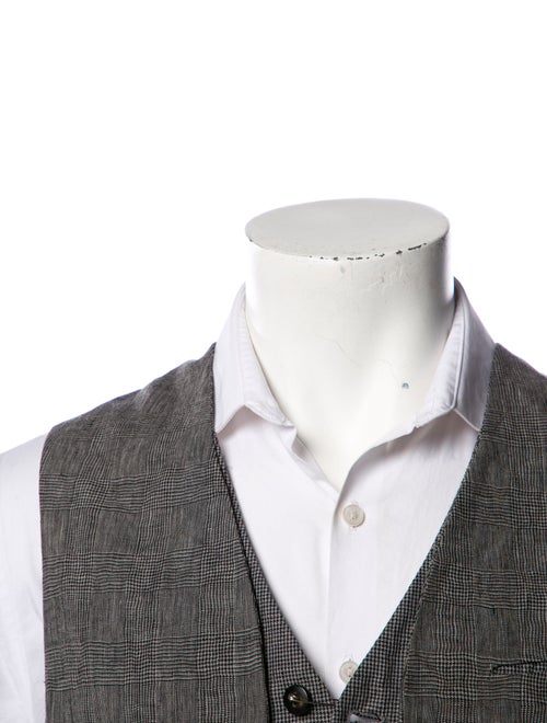 John Varvatos Linen Two-Piece Suit Vest