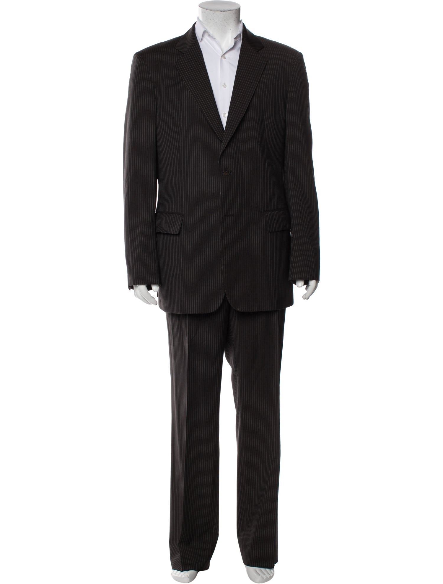 John Varvatos Wool Striped Two-Piece Suit