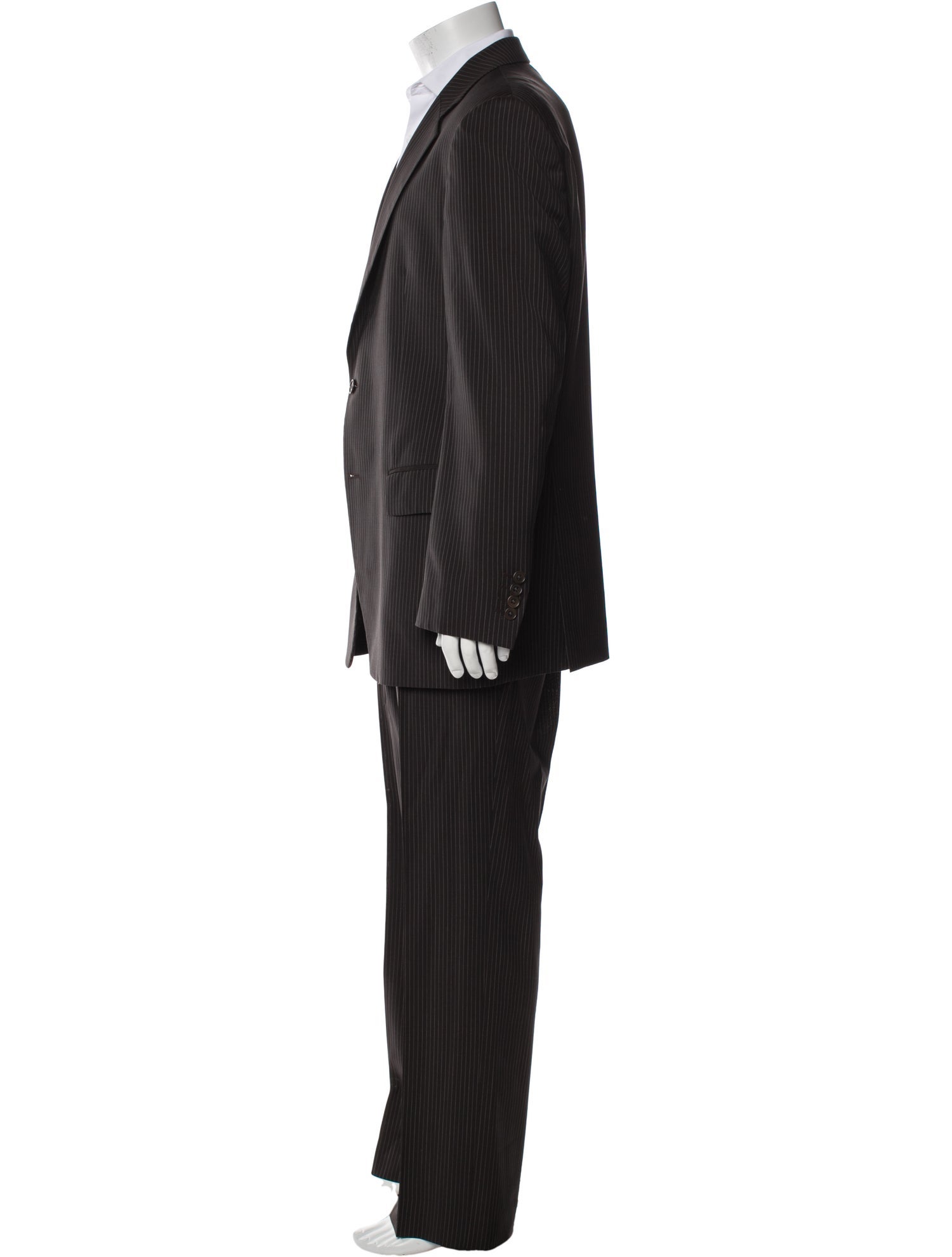 John Varvatos Wool Striped Two-Piece Suit