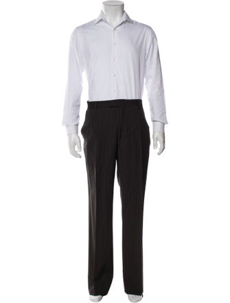 John Varvatos Wool Striped Two-Piece Suit