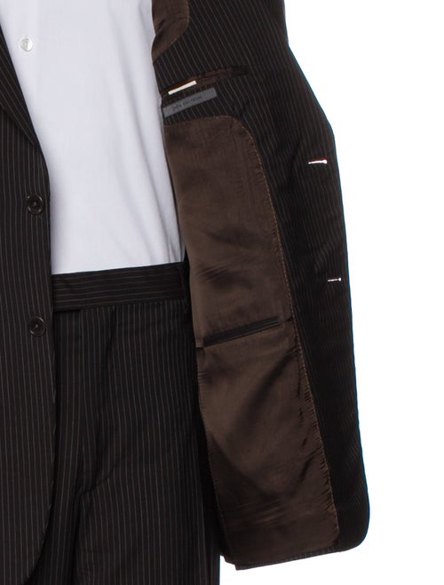 John Varvatos Wool Striped Two-Piece Suit