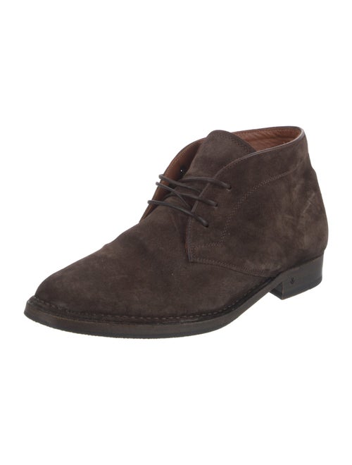 John Varvatos Suede Lace-Up Boots