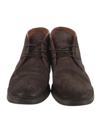 John Varvatos Suede Lace-Up Boots