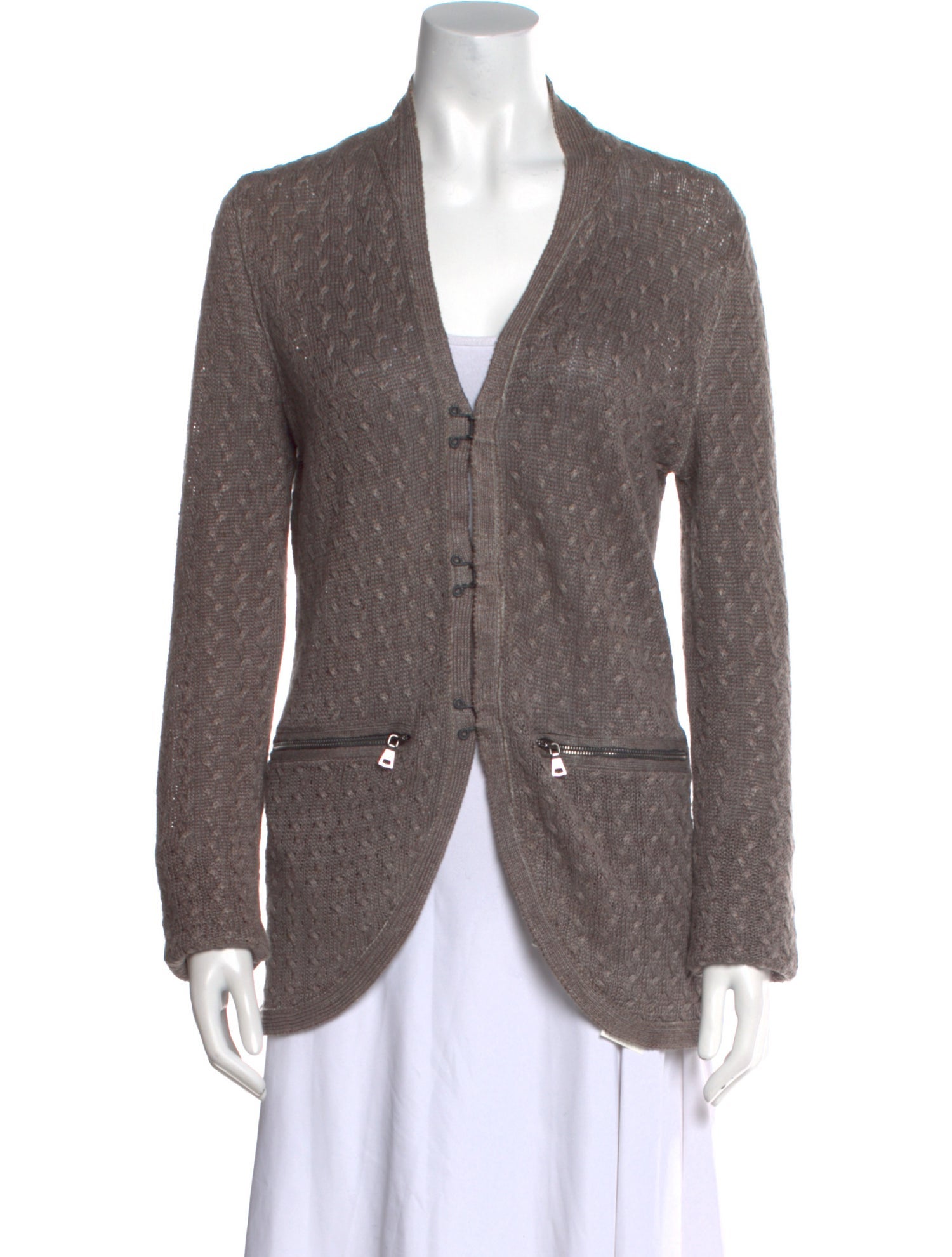 John Varvatos Linen V-Neck Sweater