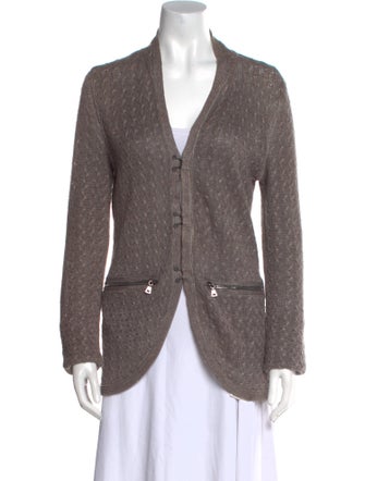 John Varvatos Linen V-Neck Sweater