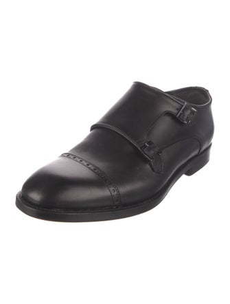 John Varvatos Leather Monk Straps