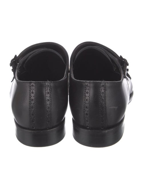 John Varvatos Leather Monk Straps
