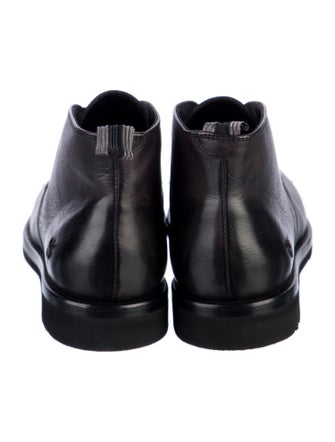 John Varvatos Leather Lace-Up Boots