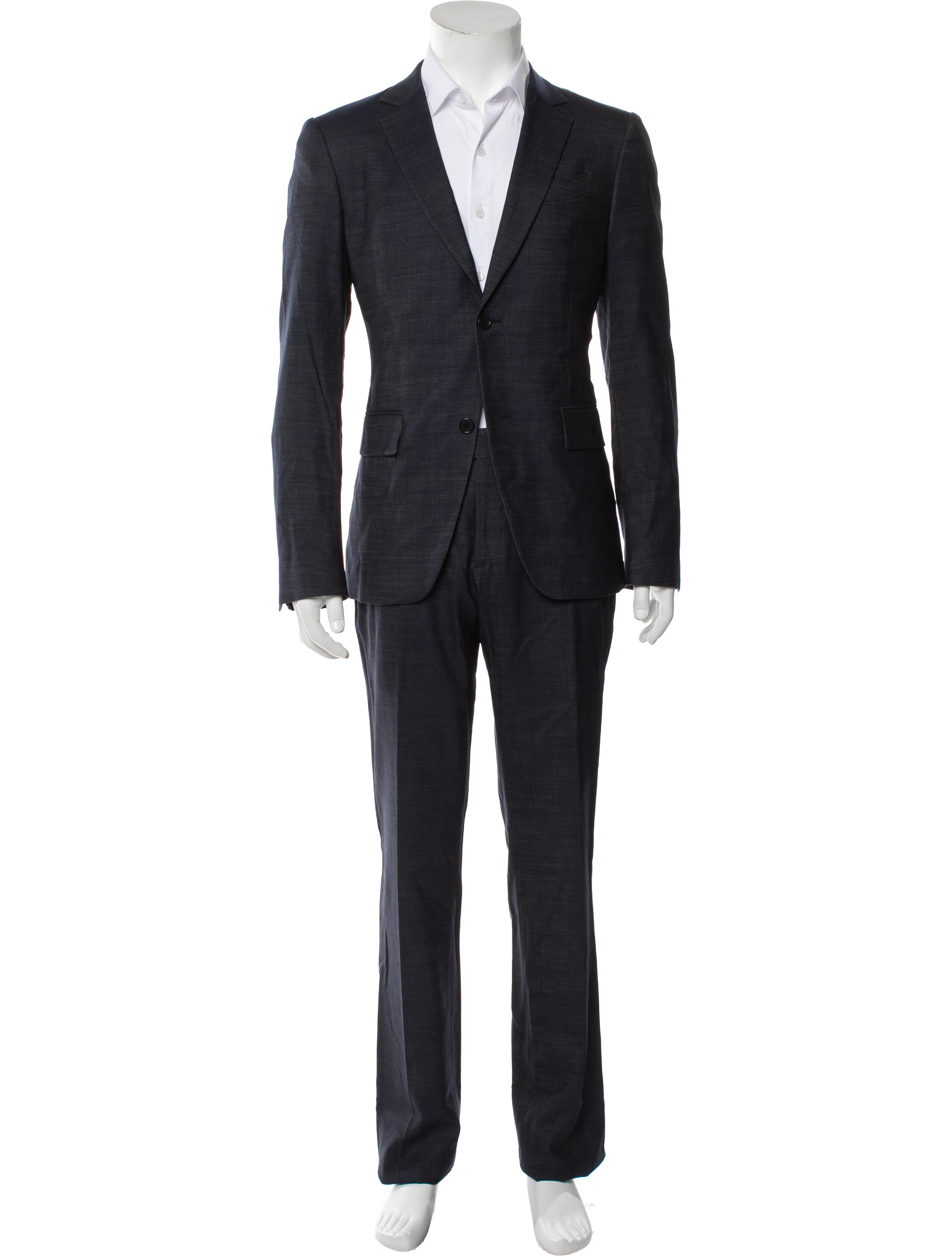 John Varvatos Virgin Wool Two-Piece Suit Vest