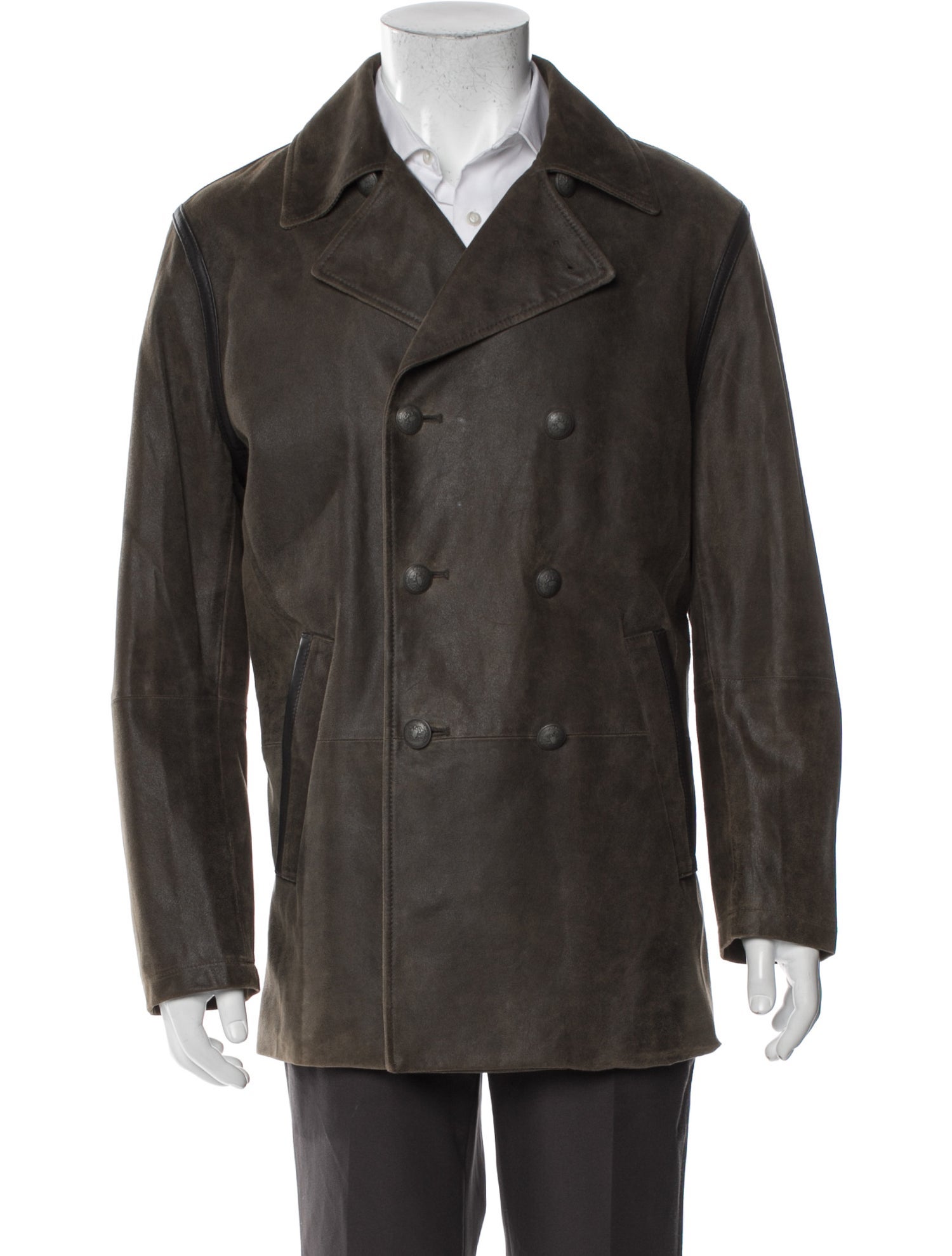 John Varvatos Suede Peacoat