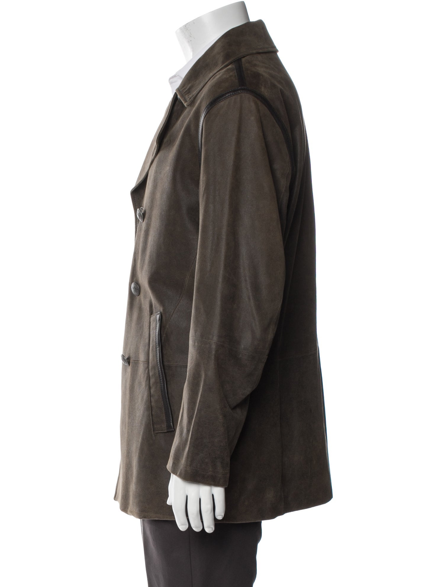 John Varvatos Suede Peacoat