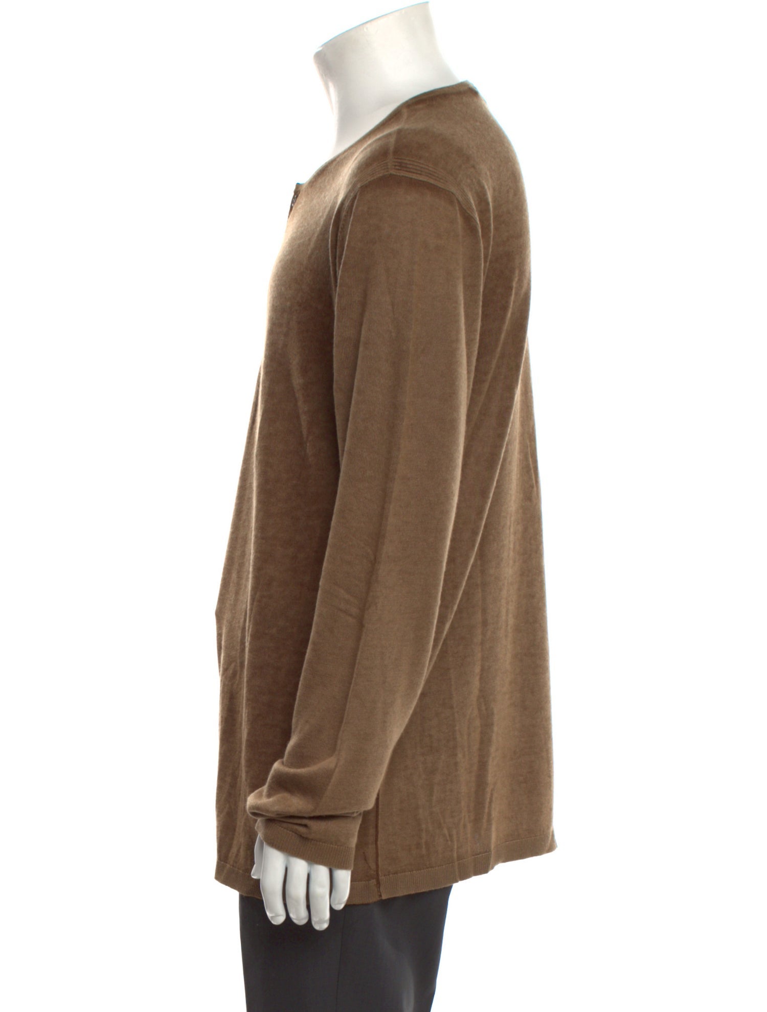 John Varvatos Crew Neck Long Sleeve Polo Sweater