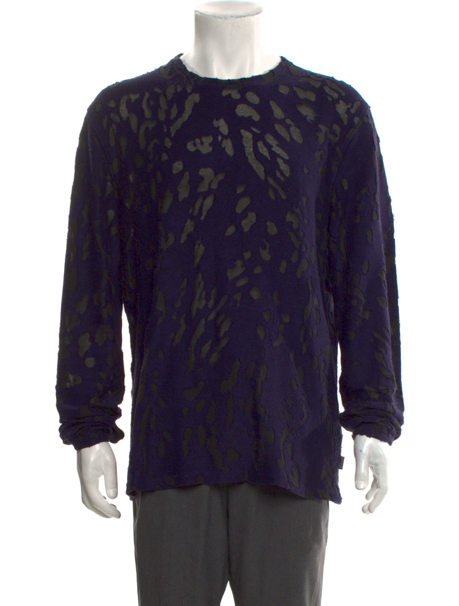 John Varvatos Printed Crew Neck Pullover