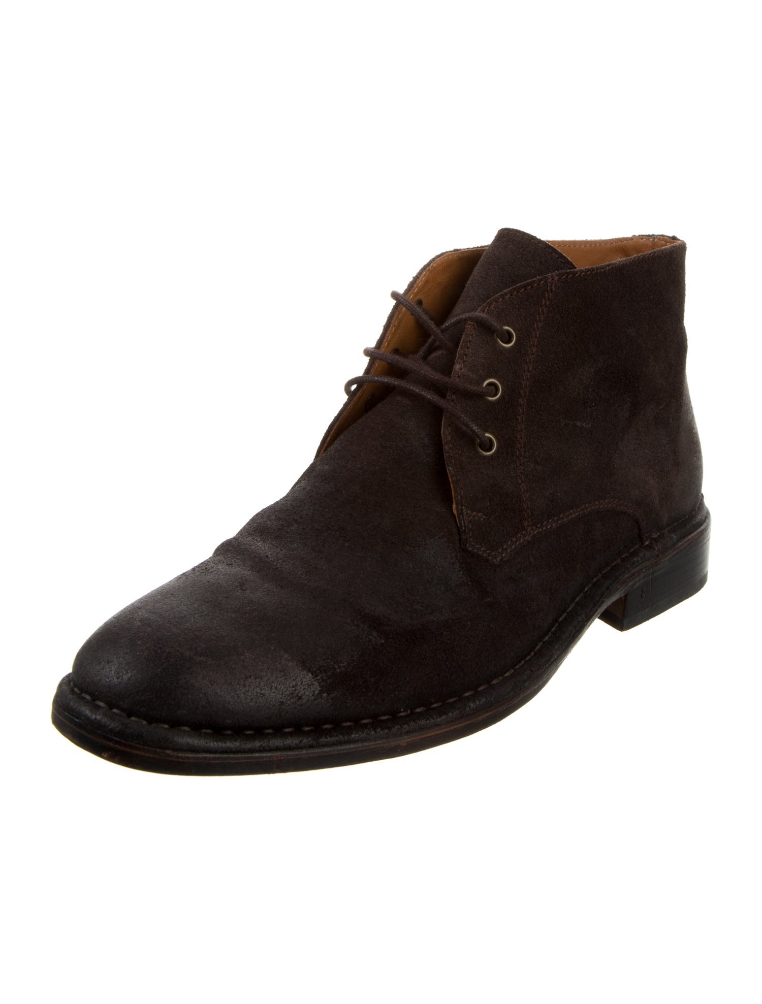 John Varvatos Suede Lace-Up Boots