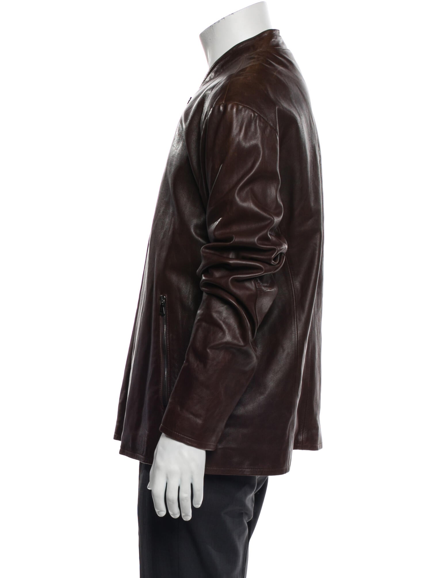 John Varvatos Lambskin Bomber Jacket