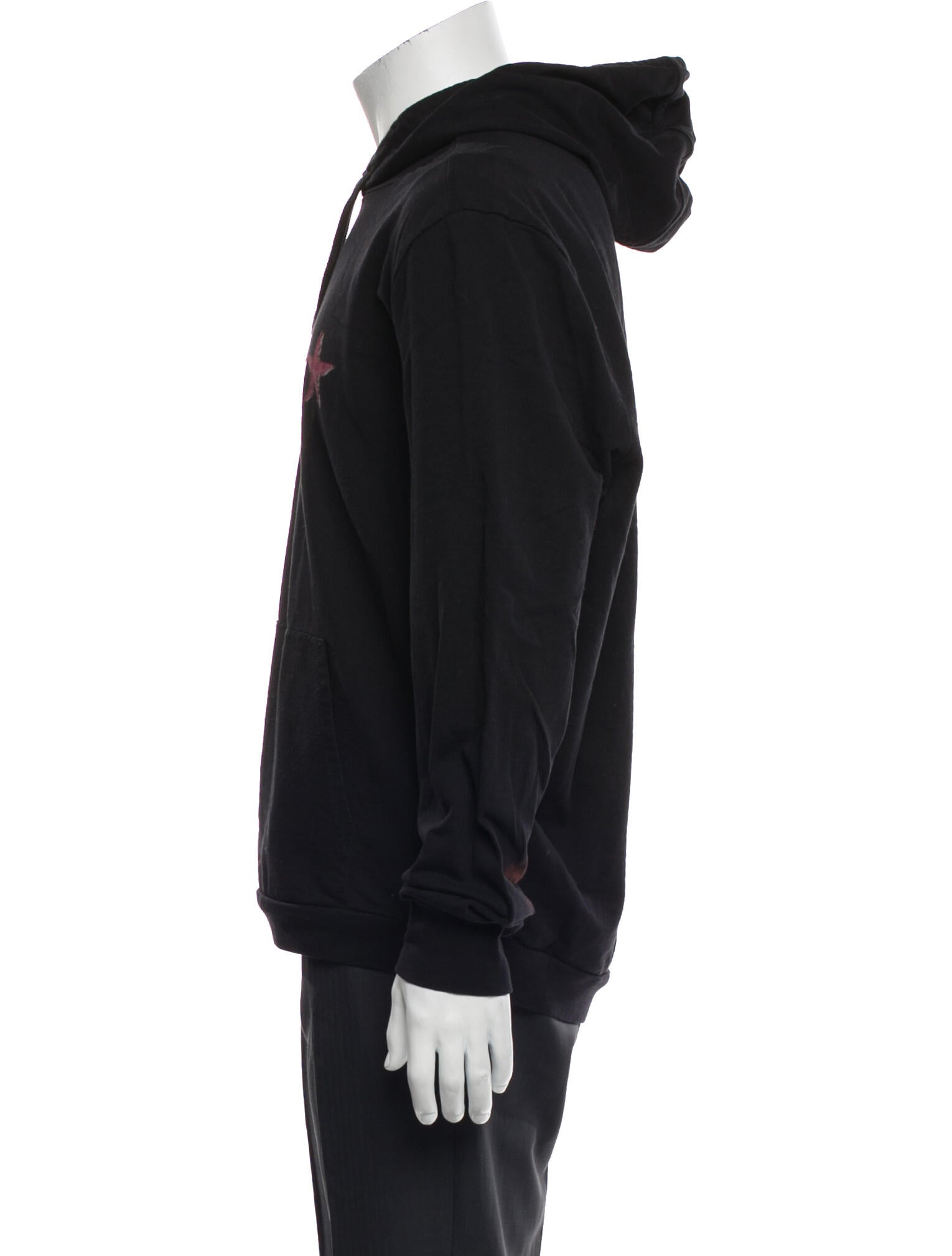John Varvatos Graphic Print Crew Neck Hoodie