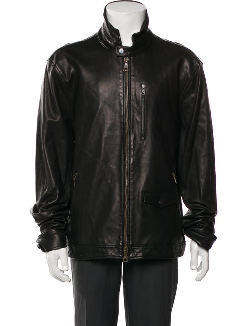 John Varvatos Leather Moto Jacket