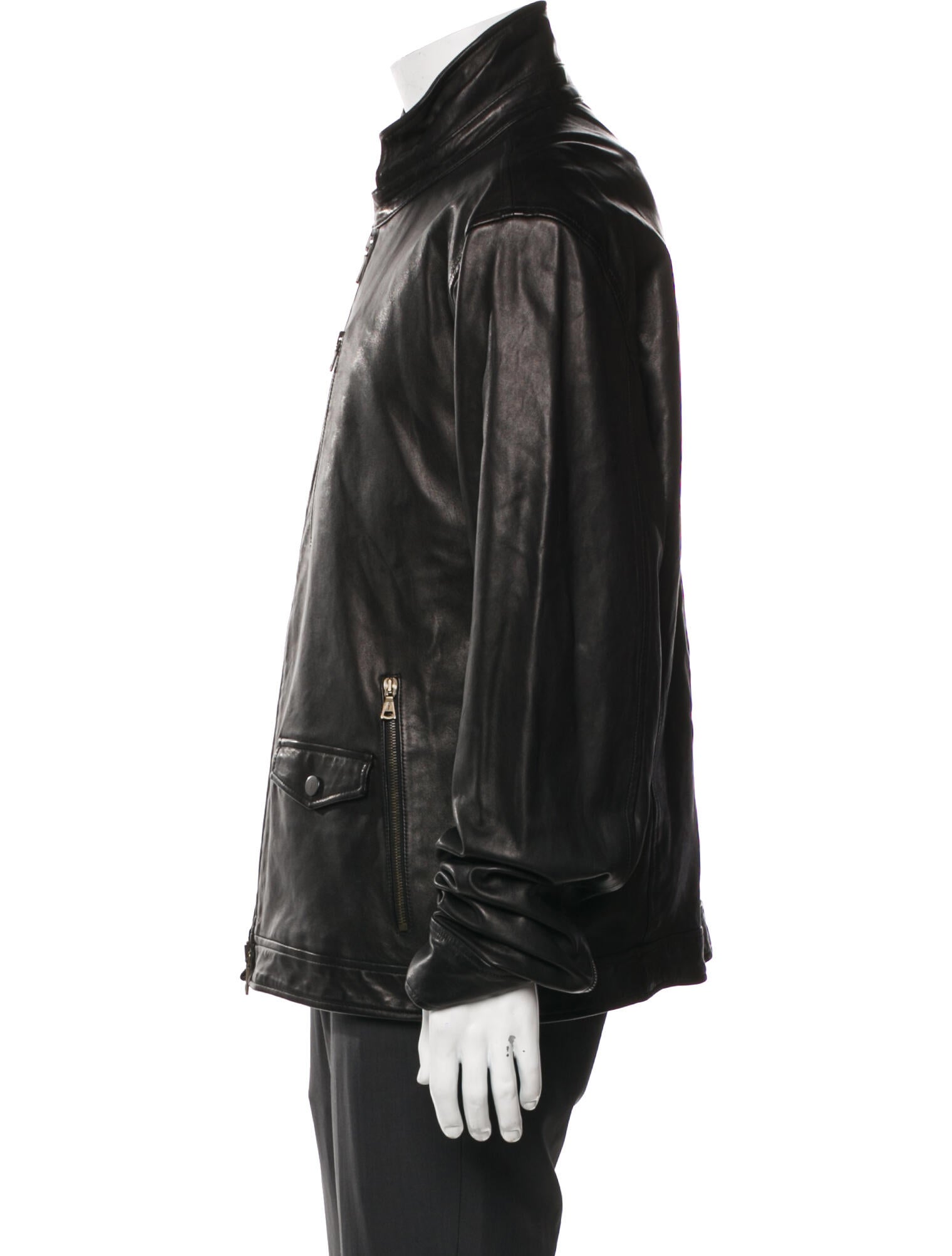 John Varvatos Leather Moto Jacket