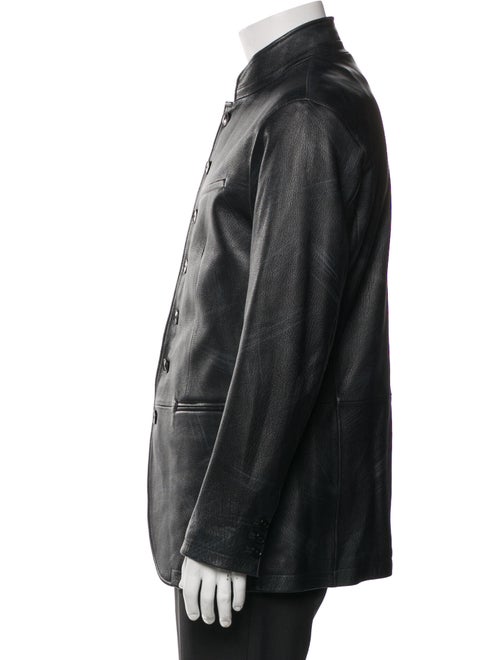 John Varvatos Eel Skin Utility Jacket