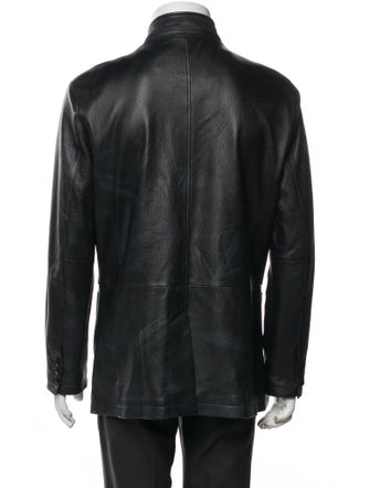 John Varvatos Eel Skin Utility Jacket