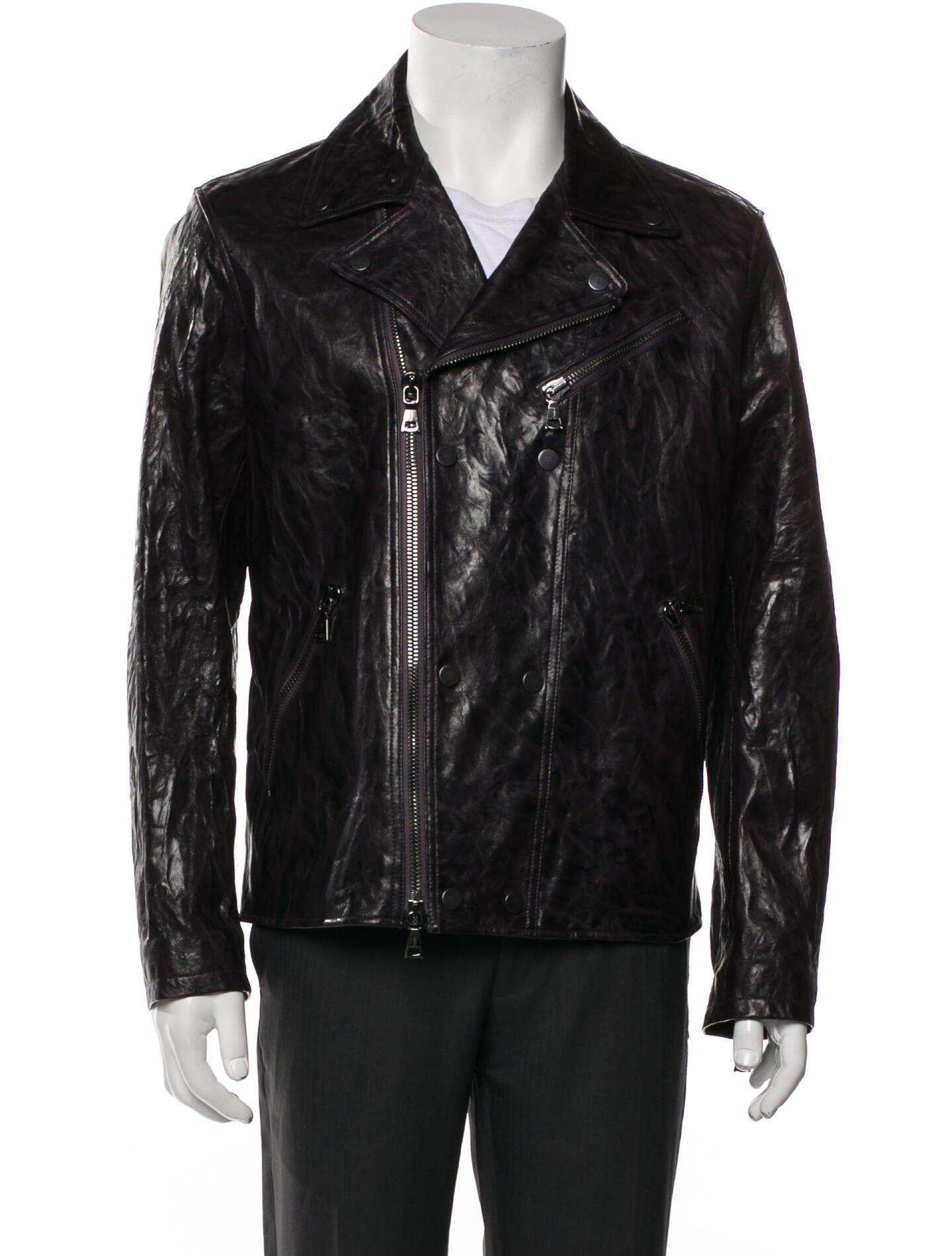 John Varvatos Shearling Moto Jacket